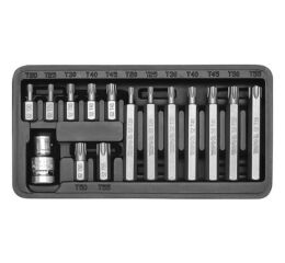 Sada bitov 15 ks TORX box - YT-0411