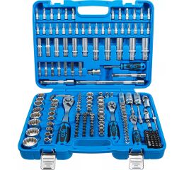 Gola sada a sada nástrčných kľúčov "Gear Lock", 1/4", 3/8" a 1/2", 192 ks