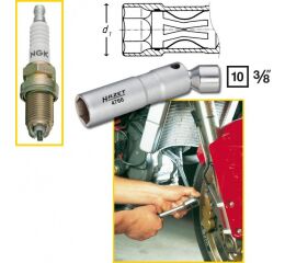 Kľúč na zapaľovacie sviečky 4766 Hazet - HA049295