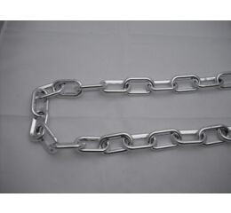 Pokovený plastový řetěz - 8 mm, rozměry oka: 46 x 28 mm - PESC08