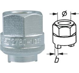 Čapový kľúč na tlmiče 2780-1 Hazet - HA082858