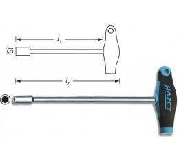 Šesťhranný nástrčný kľúč 428LG-13 Hazet - HA019557