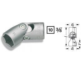 Nástrčkové hlavice s kĺbom 6-hr. 880G-19 Hazet - HA040513