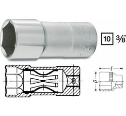 Nástrčná hlavica na zapaľovacie sviečky 880KF - veľkosť kľúča 20,8 mm (13/16") - HA040674