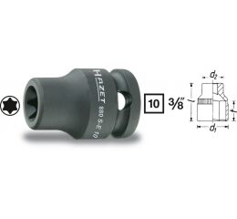 Nástrčkový kľúč TORX® silový 880S-E12 Hazet - HA041251