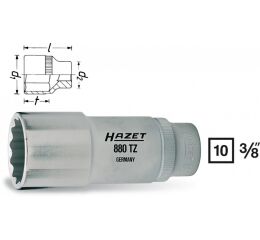 Nástrčkové hlavice s dvojitým 6-hr. 880TZ-19 Hazet - HA041756