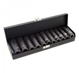 Sada nadstavcov 1/2" rázové šesťhranné hlboké 11 ks - YT-1054