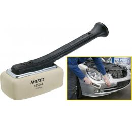 Kladivo s elastickou hmotou Hazet 1959-4 Biele gumové telo 70 x 140 mm, otočná rukoväť o 90 ° - HA127221