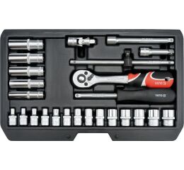 Gola sada 1/4", 25 dielov - YT-14461