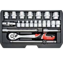 Gola sada 3/8", 22 dielov - YT-38561