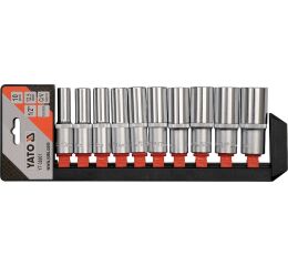 Sada nadstavcov 1/2 "šesťhranné 10ks 10-24mm - YT-38861