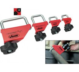 Sada škrtiacich hadicových svoriek, 4 dielna VIGOR - V3381