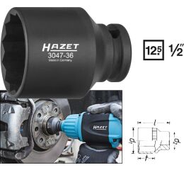 Nástrčná hlavica 1/2" na poloosi 3047-36 - HA190683