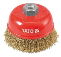 Kefa drôtená čelná M14 x 100 mm mosadz - YT-4766