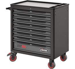 Dielenský profesionálny vozík VIGOR na náradie s 8 šuplíkmi - V4481