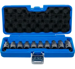 Sada nástrčných hlavíc s bitmi TORX 1/2", T20 - T70, 10 ks, BGS - B5097
