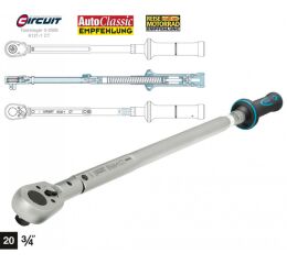 Momentový klíč 6144-1CT - 3/4": kroutící moment 200 - 500 Nm, délka 1040 mm, stupnice 2,5 Nm - HA025541