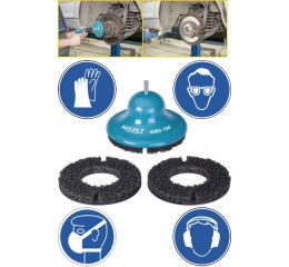 4960-200/3 - 1 x unášač + 2 x brúsny kotúč s priemerom 200 mm, použitie pre BMW, FIAT Ducato, MERCEDES-BENZ Sprinter apod. - HA143290