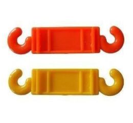 Spojka k plastovému řetězu - červená barva - PTCHč