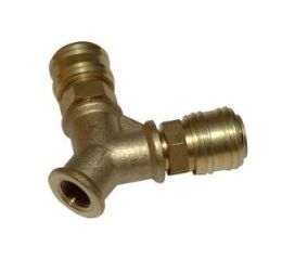 Rozdělovače tlakového vzduchu - přípojný závit: 2 - cestný rozdělovač 3/8“ vnitřní - GU41136