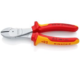 Silové bočné štiepacie kliešte chrómované 180 mm - 7406180