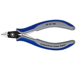 Presné bočné štiepacie kliešte na elektroniku brunýrované 125 mm - 7932125
