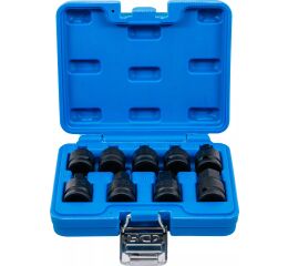 Sada vonkajších nástrčných kľúčov 1/2", HEX 5-19 mm, 9 ks - BGS 5485