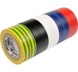 Páska izolační 19 x 0,13 mm x 20 m barevná 10 ks