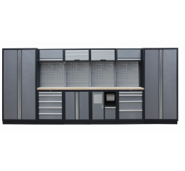 Kvalitný PROFI dielenský nábytok - 4535 x 2000 x 495 mm - TGS1301AD