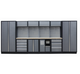 Kvalitný PROFI dielenský nábytok - 4535 x 2000 x 495 mm - TGS1301AE