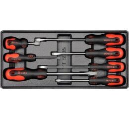 Vložka do zásuvky - skrutkovače ploché 7ks - YT-5535