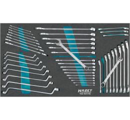 Sada očkoplochých, plochých a vyhnutých očkových klíčů 163-507/45 HAZET - HA214938