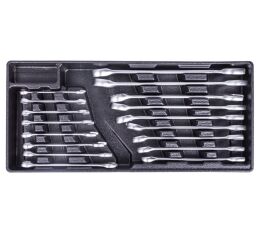 Sada 17ks očkoplochých kľúčov vo výplni do dielenského vozíku -  VV017OK01