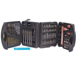 Sada vrtákov a bitov v plastovom kufri, 118ks - AH20118A