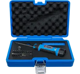 Momentový skrutkovač 1/4", 1–8 Nm s bitmi a hlavicami 22 ks, BGS - B7122