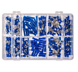 Sada modrých izolovaných konektorov 275 ks - GE338