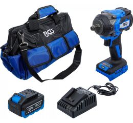 Sada AKU rázového uťahováka, 550 Nm, 18 V - BGS 7390