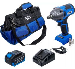 Sada AKU rázového uťahováka, 400 Nm, 18 V - BGS 7392