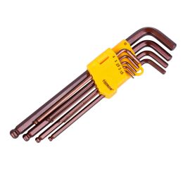 Sada extra dlhých kľúčov imbus s guličkou 9 ks - HT260620