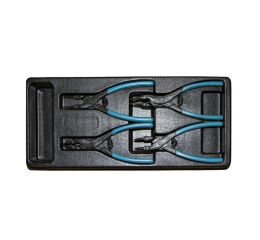 Sada klieští na poistné krúžky vo výplni do dielenského vozíka, 4 diely - VV004KS01