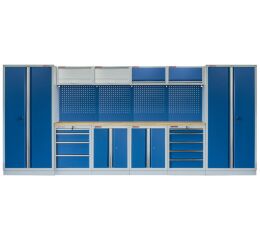 Kvalitný PROFI BLUE dielenský nábytok - 4535 x 2000 x 495 mm - MTGS1300AA1