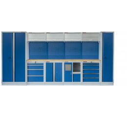 Kvalitný PROFI BLUE dielenský nábytok 4235 x 495 x 2000 mm - MTGS1301AJ