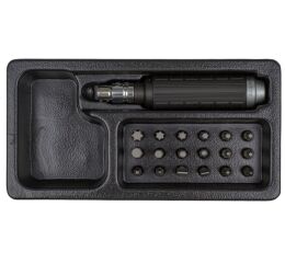 Úderový skrutkovač so sadou bitov, 20 ks - LIACK274012