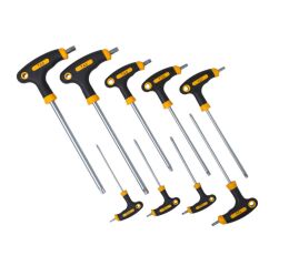 Sada T TORX skrutkovačov s otvorom 9 ks - HT261609