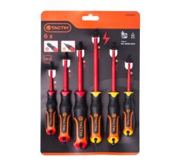 Elektrikárske skrutkovače VDE, 6 ks - TC205601