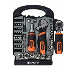 Sada náradia s obojstrannou račňou 1/4" a 3/8", 55 ks - TC900154