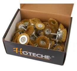 Sada drôtených kief s nástavcom do vŕtačky, 36 ks - HT591032