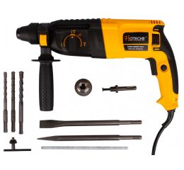 Príklepová vŕtačka 26 mm v kufri s príslušenstvom, 800 W - HTP800305