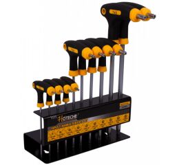 Sada T TORX skrutkovačov s otvorom 10 ks - HT262009