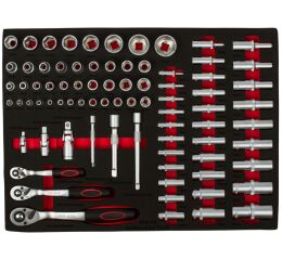 Gola sada vo výplni do dielenského vozíka, 80 dielov - H17039EW1